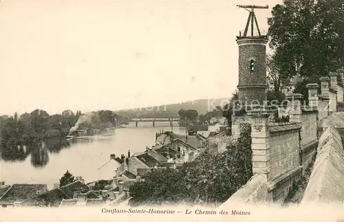 AK / Ansichtskarte Conflans Sainte Honorine Le Chemin des Moines Conflans Sainte Honorine