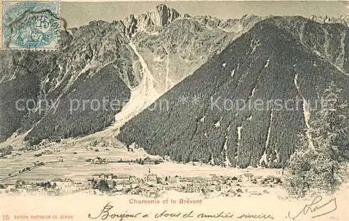 AK / Ansichtskarte Chamonix et le Brevent Chamonix