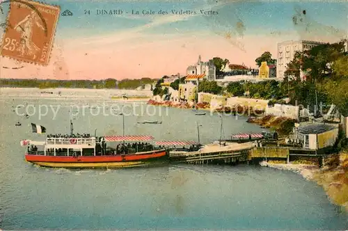 AK / Ansichtskarte Dinard_Ille_et_Vilaine_Bretagne La Cale des Vedettes Vertes Dinard_Ille