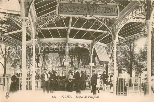AK / Ansichtskarte Vichy_Allier Source de l Hopital Vichy Allier