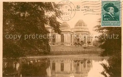 AK / Ansichtskarte Liege_Luettich Parc et Palais des Beaux Arts Liege Luettich