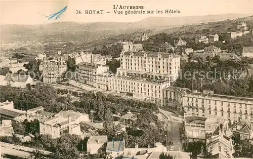 AK / Ansichtskarte Royat_les_Bains Vue generale sur les Hotels Royat_les_Bains