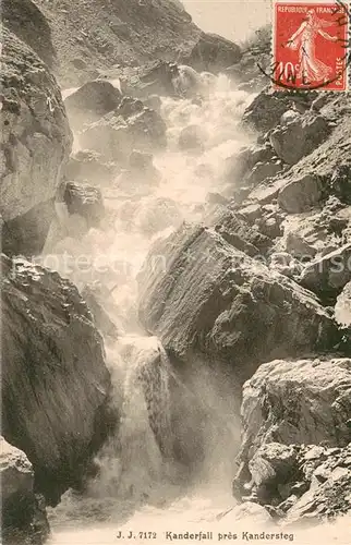 AK / Ansichtskarte Kandersteg_BE Kanderfall Kandersteg_BE