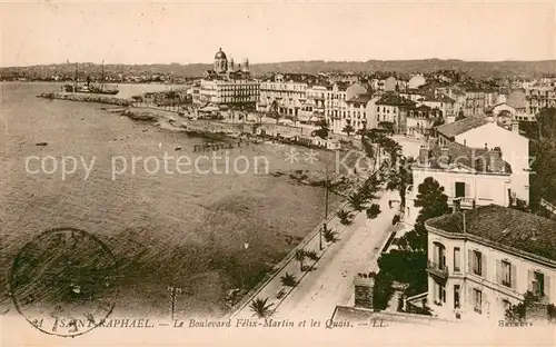 AK / Ansichtskarte Saint Raphael_Var Le Boulevard Felix Martin et les Quais Saint Raphael Var
