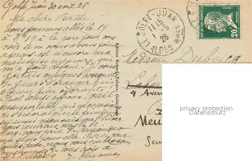 AK / Ansichtskarte Golfe Juan Vue generale Golfe Juan