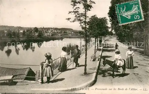 AK / Ansichtskarte Vichy_Allier Promenade sur les Bords de l Allier Vichy Allier