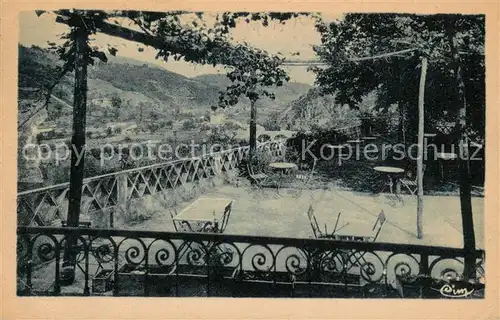 AK / Ansichtskarte Neyrac les Bains Terrasse de lHotel Combe et Vallee de l Ardeche 