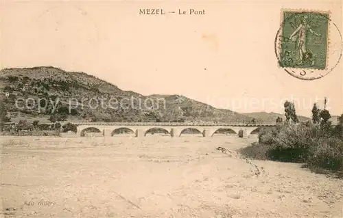 AK / Ansichtskarte Mezel_Alpes de Haute Provence Le Pont Mezel