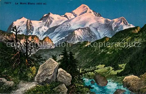 AK / Ansichtskarte Mont_Blanc Panorama Mont_Blanc