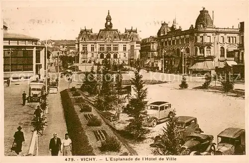 AK / Ansichtskarte Vichy_Allier Esplanade de lHotel de Ville Vichy Allier
