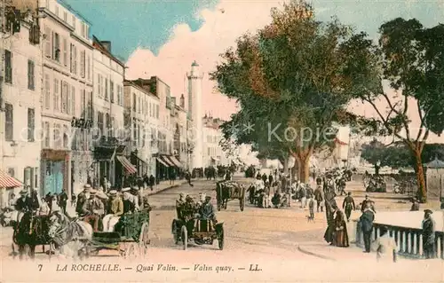 AK / Ansichtskarte La_Rochelle_Charente Maritime Quai Valin  La_Rochelle