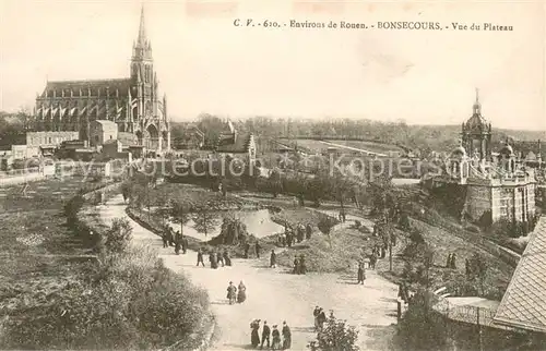 AK / Ansichtskarte Bonsecours_France Vue du Plateau Bonsecours France