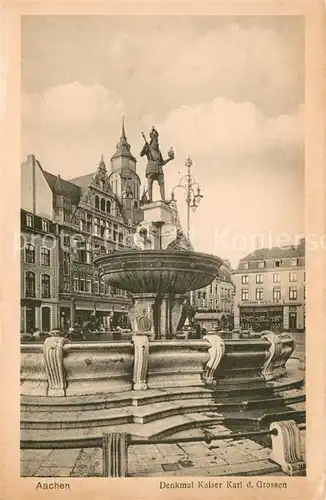 AK / Ansichtskarte Aachen Denkmal Kaiser Karl des Grossen Aachen