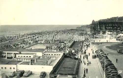 AK / Ansichtskarte Trouville_Havre Vue generale Plage Piscine Trouville_Havre