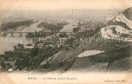 AK / Ansichtskarte Rouen Vue generale prise de Bonsecours Rouen