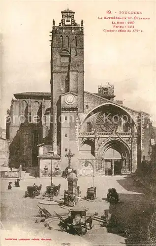 AK / Ansichtskarte Toulouse_Haute Garonne Cathedrale Saint Etienne Toulouse Haute Garonne