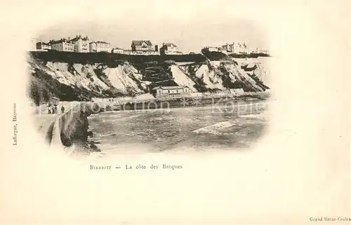 AK / Ansichtskarte Biarritz_Pyrenees_Atlantiques Cote des Basques Biarritz_Pyrenees