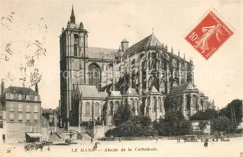 AK / Ansichtskarte Le_Mans_Sarthe Abside de la Cathedrale Le_Mans_Sarthe