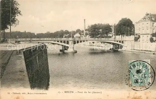 AK / Ansichtskarte Melun_Seine_et_Marne Pont de fer Melun_Seine_et_Marne