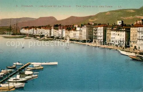 AK / Ansichtskarte Toulon_Var Les quais et la ville Toulon_Var