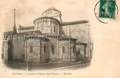 AK / Ansichtskarte Nevers_Nievre Abside de l Eglise Saint Etienne Nevers Nievre