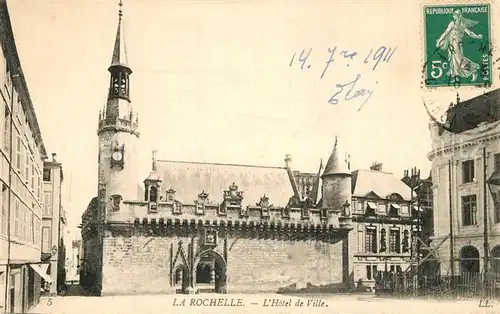 AK / Ansichtskarte La_Rochelle_Charente Maritime Hotel de Ville La_Rochelle