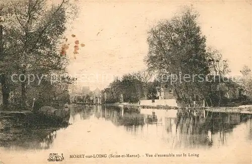 AK / Ansichtskarte Moret sur Loing Vue d ensemble sur le Loing Moret sur Loing
