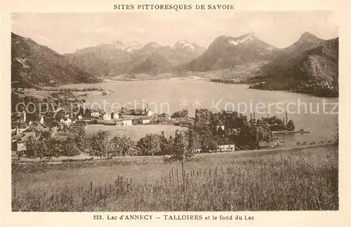 AK / Ansichtskarte Talloires Panorama Lac d Annecy et les Alpes Talloires