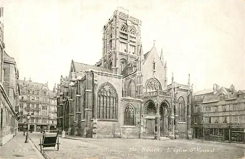 AK / Ansichtskarte Rouen Eglise Saint Vincent Rouen