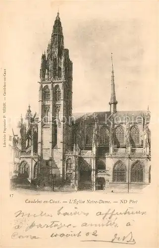 AK / Ansichtskarte Caudebec en Caux Eglise Notre Dame Caudebec en Caux