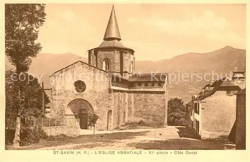 AK / Ansichtskarte Saint Savin_Hautes Pyrenees Eglise Abbatiale XIe siecle Saint Savin