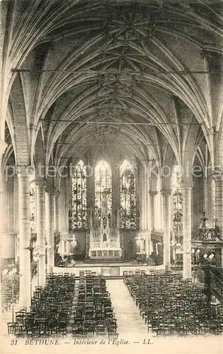Bethune Interieur de l eglise Bethune