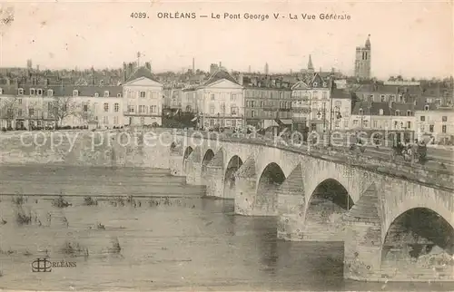 Orleans_Loiret Le Pont George V La Vue generale Orleans_Loiret