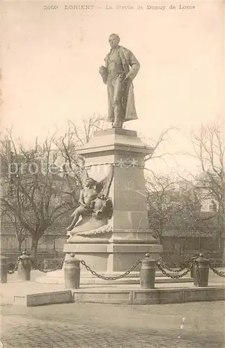 Lorient_Morbihan_Bretagne La Statue de Dupuy de Lome Lorient_Morbihan_Bretagne