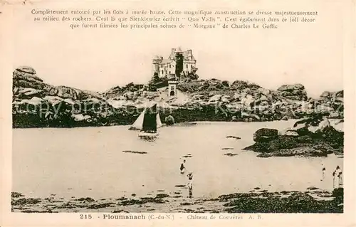 Ploumanach Completement entoure par les flots a maree haute Ploumanach