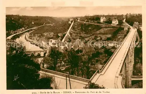 Dinan Panorama du Port et du Viaduc Dinan