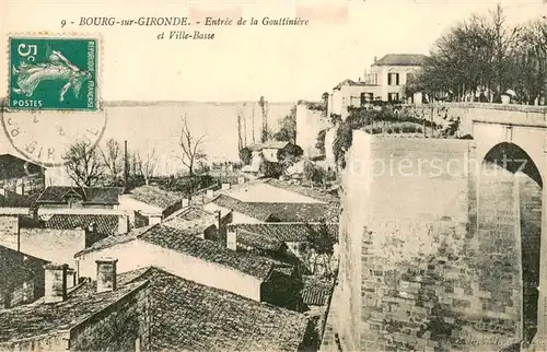 Bourg_sur_Gironde Entree de la Gouttiniere et Ville Basse Bourg_sur_Gironde