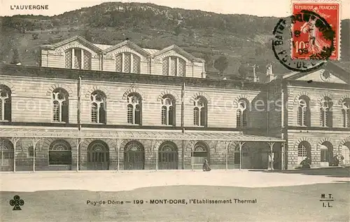 Mont Dore_Puy_de_Dome Etablissement Thermal Mont Dore_Puy_de_Dome