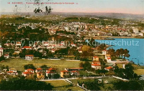 Antibes_Alpes_Maritimes Panorama vu de Notre Dame de la Garoupe Antibes_Alpes_Maritimes
