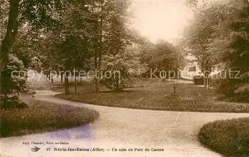 Neris les Bains Un coin du Parc du Casino Neris les Bains