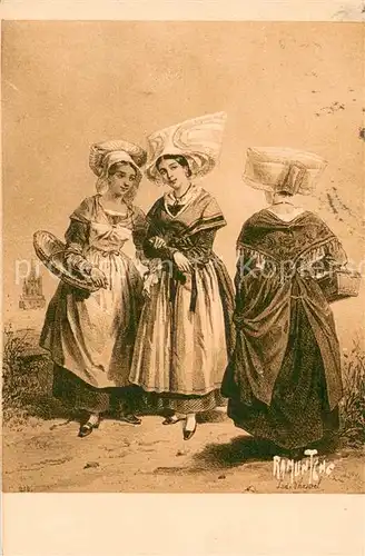 La_Rochelle_Charente Maritime Costume Rochelais d autrefois La_Rochelle