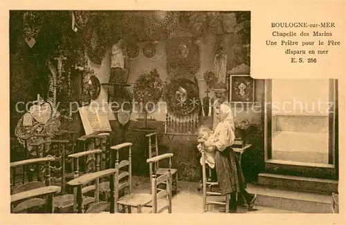 Boulogne sur Mer Chapelle des Marins Une Priere pour le Pere disparu en mer Boulogne sur Mer