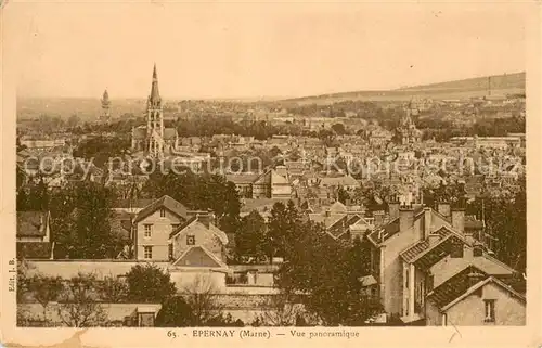 Epernay_Marne Vue panoramique Epernay Marne