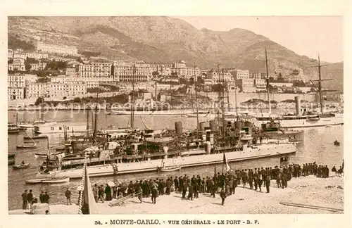 Monte Carlo Vue generale Le Port Monte Carlo