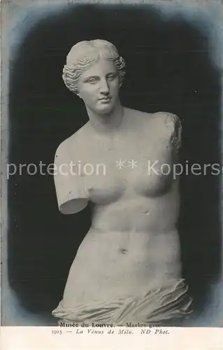 Skulpturen Venus de Milo Musee du Louvre  