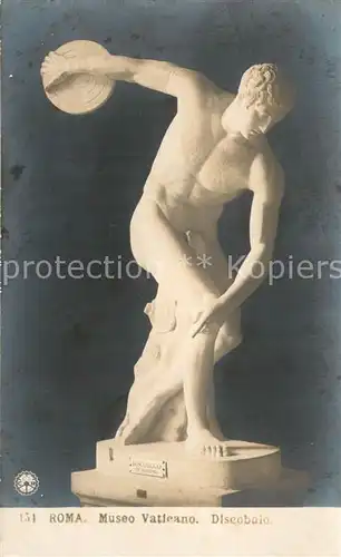 Skulpturen Discobolo Roma Museo Vaticano  
