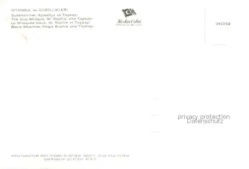 Istanbul_Constantinopel Blaue Moschee Hagia Sophia und Topkapi Istanbul_Constantinopel