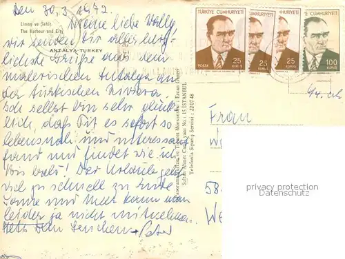 Antalya The Harbour and City Antalya