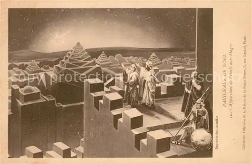 Weihnachten Pastorale de Noel Apparition de l etoile aux Mages 