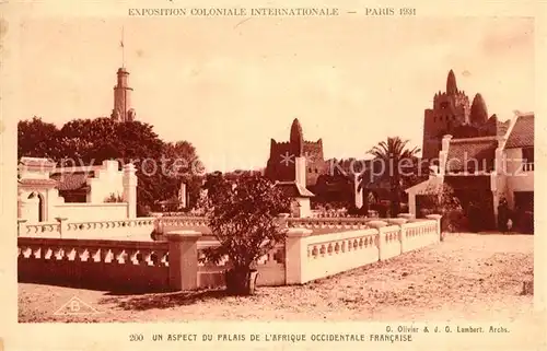 Exposition_Coloniale_Internationale_Paris_1931 Palais de l Afrique Occidentale Francaise  